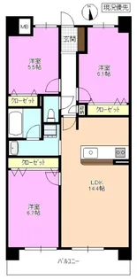 アルビオアルファ渚ガーデン【2階】の間取り