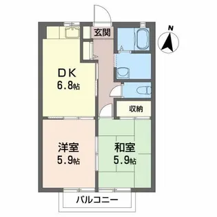 レファ【2階】の間取り