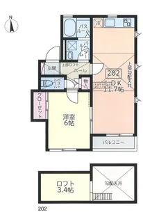 CHELSEA HOME【2階】の間取り