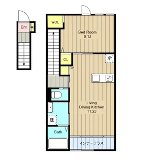 ミラドールII【2階】の間取り