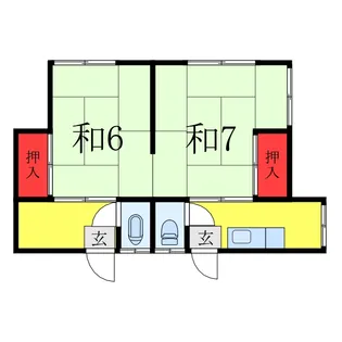 菅原荘【2階】の間取り