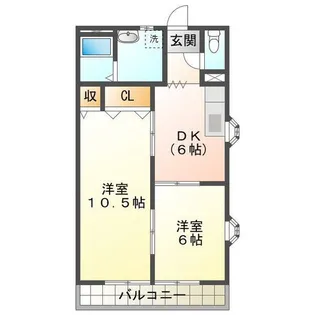 パレオシンセイ【2階】の間取り