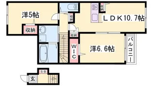 メゾンド・メルヴェーユ須磨【2階】の間取り