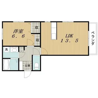 寺東1290【1階】の間取り