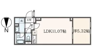 a LATO 亀戸II【1階】の間取り