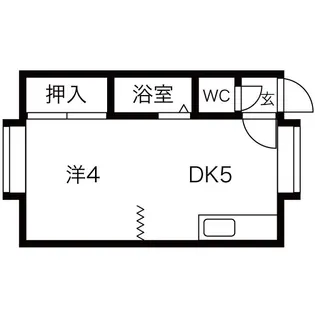 北海道札幌市東区北二十二条東18【アパート】の間取り