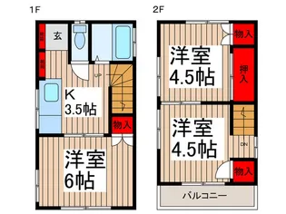 東京都足立区古千谷本町4【一戸建】の間取り