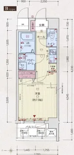クレアートヨーロッパアベニューシティライフ【7階】の間取り