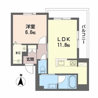 サンフェリーチェII【2階】の間取り