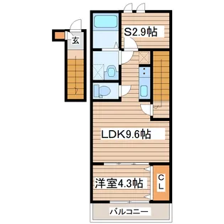 アムールアピス【2階】の間取り