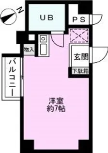 グローリア初穂草加【2階】の間取り