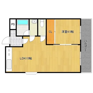 ハピネス南館【3階】の間取り