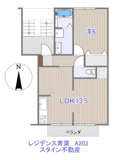香川県高松市屋島西町【アパート】の間取り