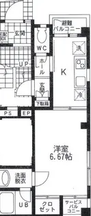 コートハウス小久保【3階】の間取り