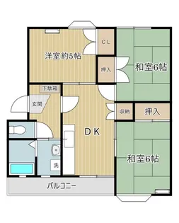 メゾン・クレール【1階】の間取り