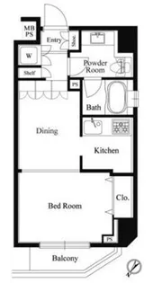 ブライズ西五反田【5階】の間取り