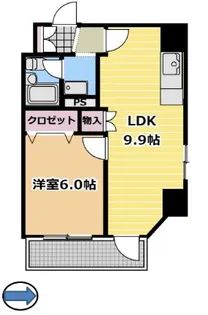 1LDKの間取り画像