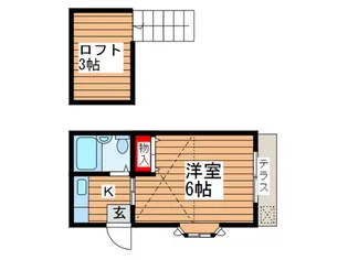 コーポ東和【1階】の間取り