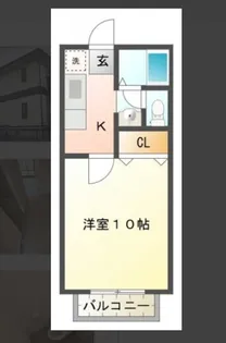 レクエルド古庄B東【1階】の間取り