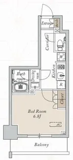 オープンブルーム川口【8階】の間取り