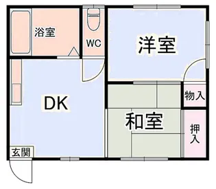 上薮田ハイツ【2階】の間取り