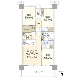 シティテラス柏(0005211)【3階】の間取り
