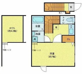 東京都葛飾区亀有2【アパート】の間取り