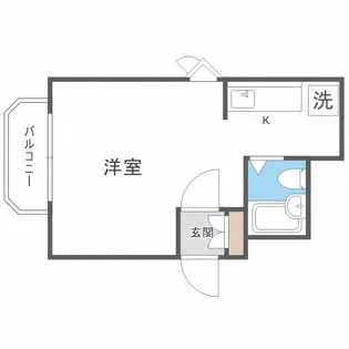 北海道札幌市中央区南五条西26【マンション】の間取り