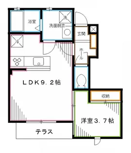 BONHEUR(ボヌール)【1階】の間取り