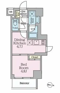 HY’s MINOWA II【4階】の間取り