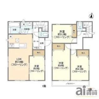東京都東村山市廻田町2【一戸建】の間取り
