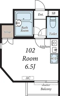 SKコーポ東村山【1階】の間取り