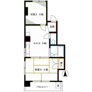 東京都杉並区和田3【マンション】の間取り