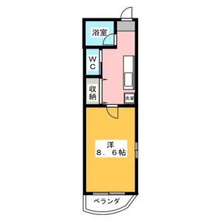 エルヴァス【3階】の間取り
