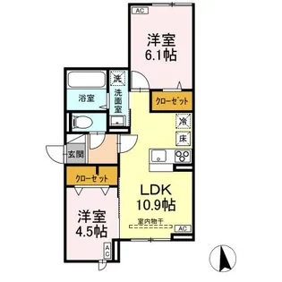アセットコート貫井北町B【1階】の間取り