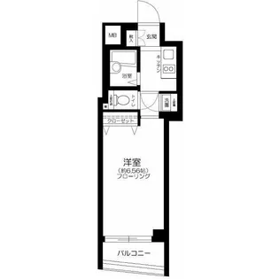 ビバリーホームズ五反田【4階】の間取り
