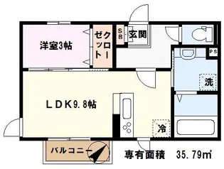 埼玉県蕨市北町1【アパート】の間取り