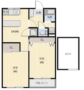 ピース・レーヴ【1階】の間取り