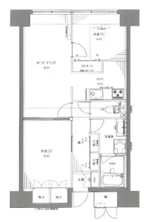 レジディア芝浦【12階】の間取り
