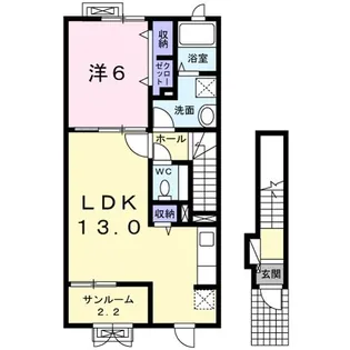 パークメゾン【2階】の間取り