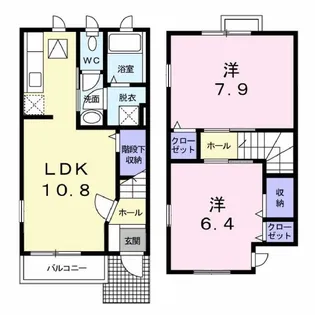 クレエ テリトワール【1階】の間取り