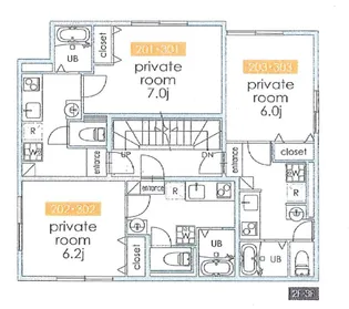 ville野方【2階】の間取り