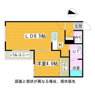 ブロサム桑園【1階】の間取り