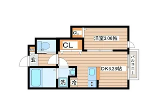 ラチッタ郡山【1階】の間取り