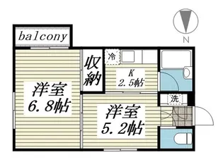 ジュネパレス大和第03【1階】の間取り