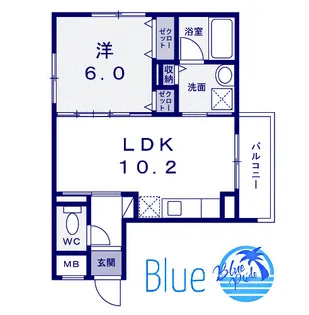 ラピスラズリ港北【1階】の間取り