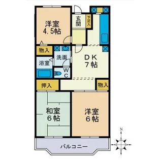 MIZUHOマンション【1階】の間取り