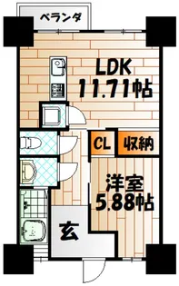 第2尾倉団地【6階】の間取り