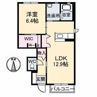 シャーメゾンみずほ A棟【1階】の間取り