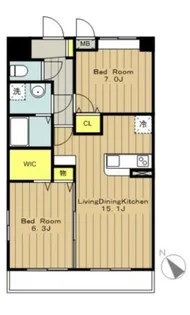 プルメリア【3階】の間取り